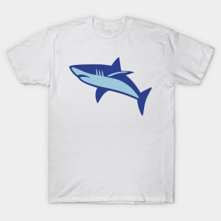 Blue Shark Bullshark Emoticon T-Shirt